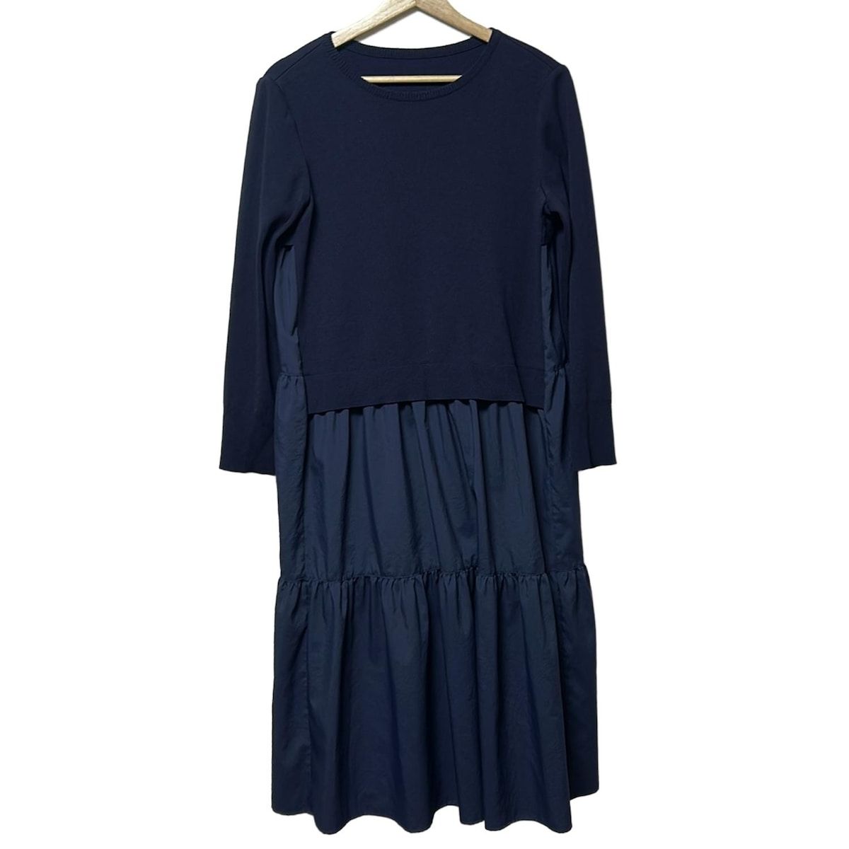 Leilian(レリアン) ワンピース サイズ11 M レディース - ネイビー 長袖