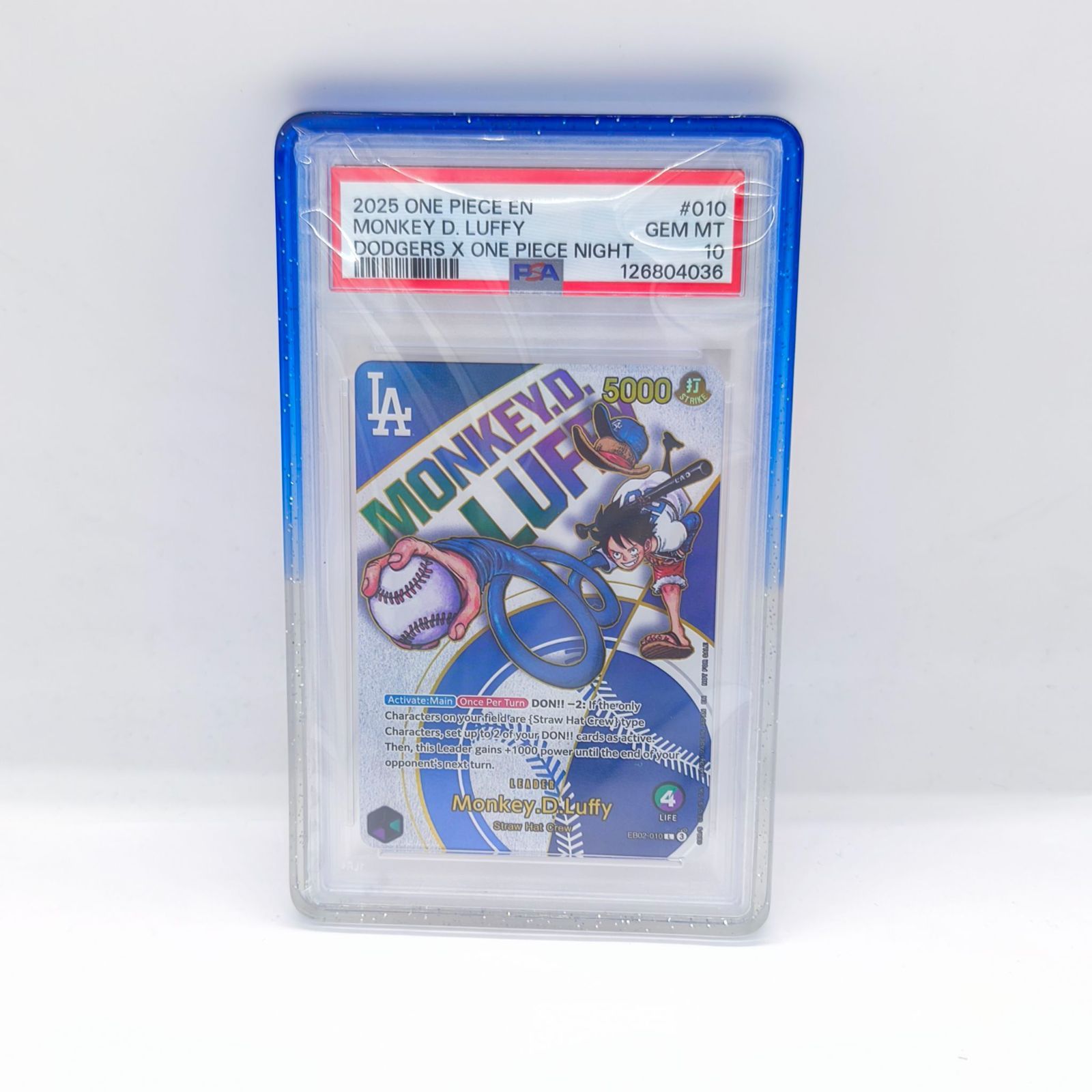 ドジャース × ワンピース ドジャースルフィ PSA10 ワンピースカード