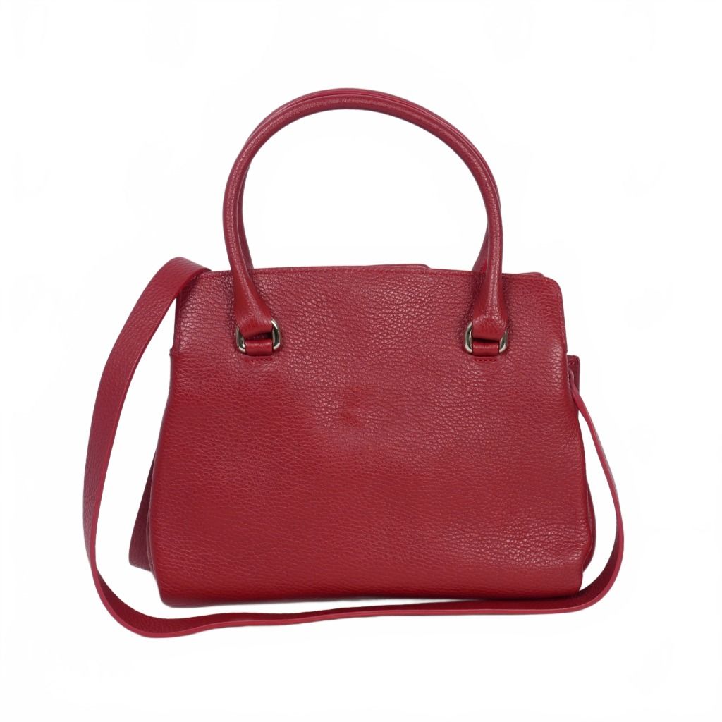 マウロ ゴヴェルナ 2WAY レザー ハンドバッグ ショルダーバッグ 赤 レッド マウロ ゴヴェルナ MAURO GOVERNA 2WAY レザー ハンドバッグ