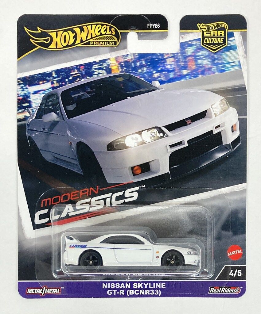 MATTEL HOTWHEELS MODERN CLASSICS HRV99 NISSAN SKYLINE GT-R(BCNR33