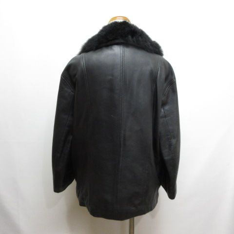 美品■コムサデモード　羊革　ラムレザー ブラック　黒 コムサデモード COMME CA DU MODE ラムレザー ジャケット ブルゾン 黒