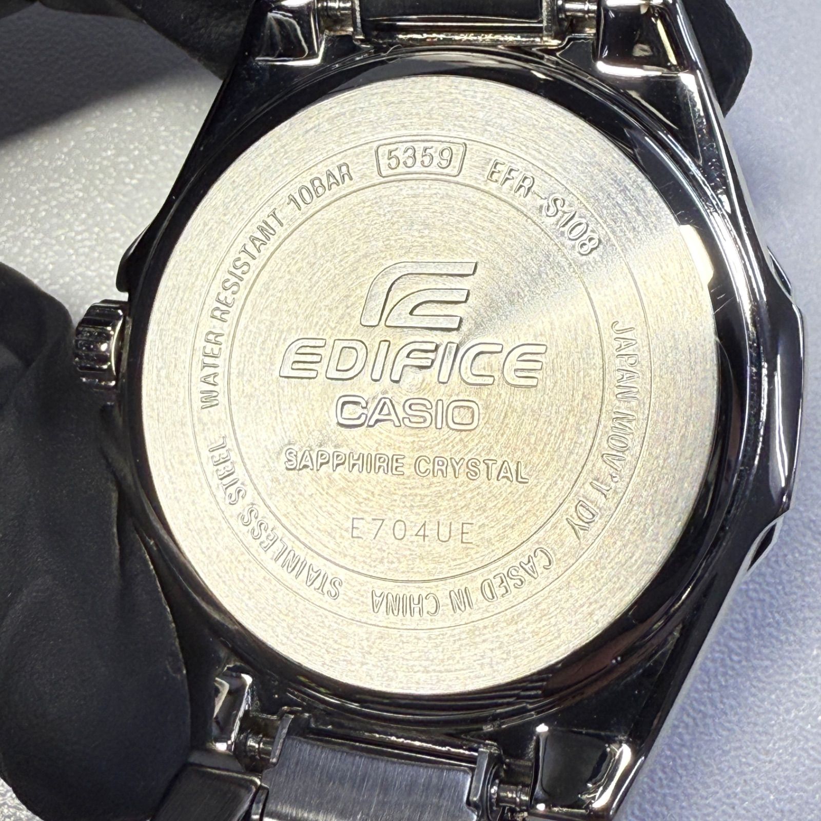 未使用☆カシオ EFR-S108☆CASIO EDIFICE エディフィス ステンレス 