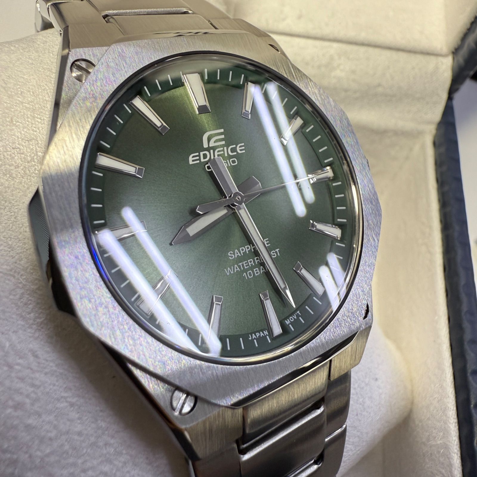 未使用☆カシオ EFR-S108☆CASIO EDIFICE エディフィス ステンレス 