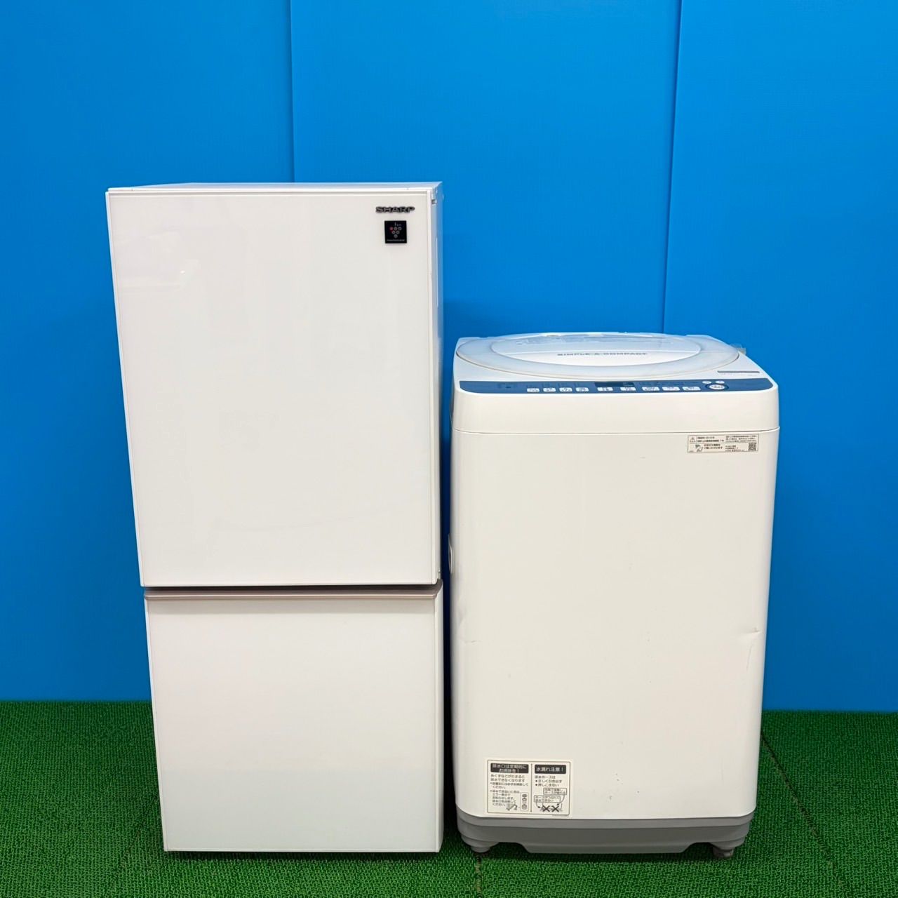 628 SHARP 同一メーカーセット 冷蔵庫 洗濯機 小型 一人暮らし