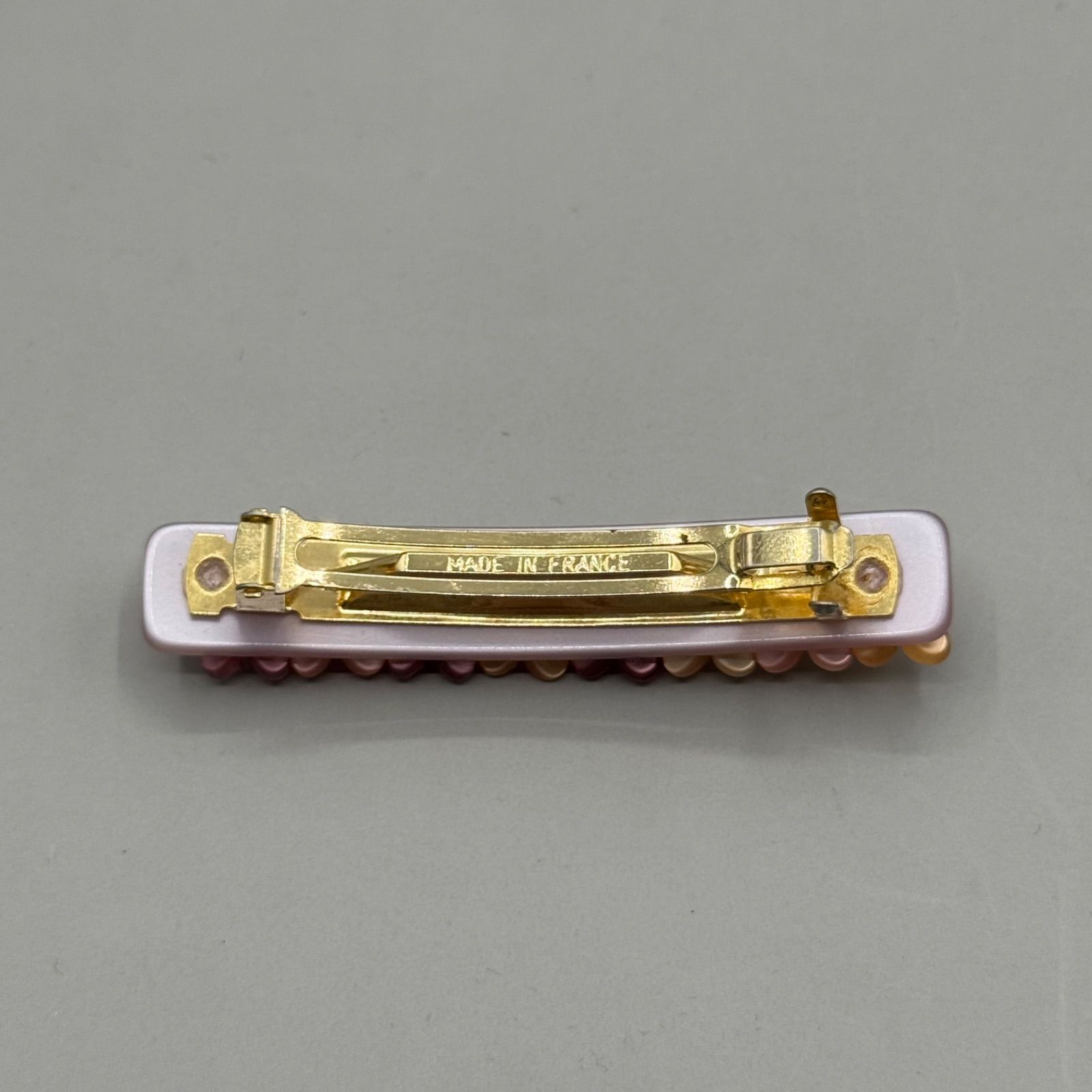 美品 ALEXANDRE DE PARIS アレクサンドルドゥパリ バレッタ カメリア