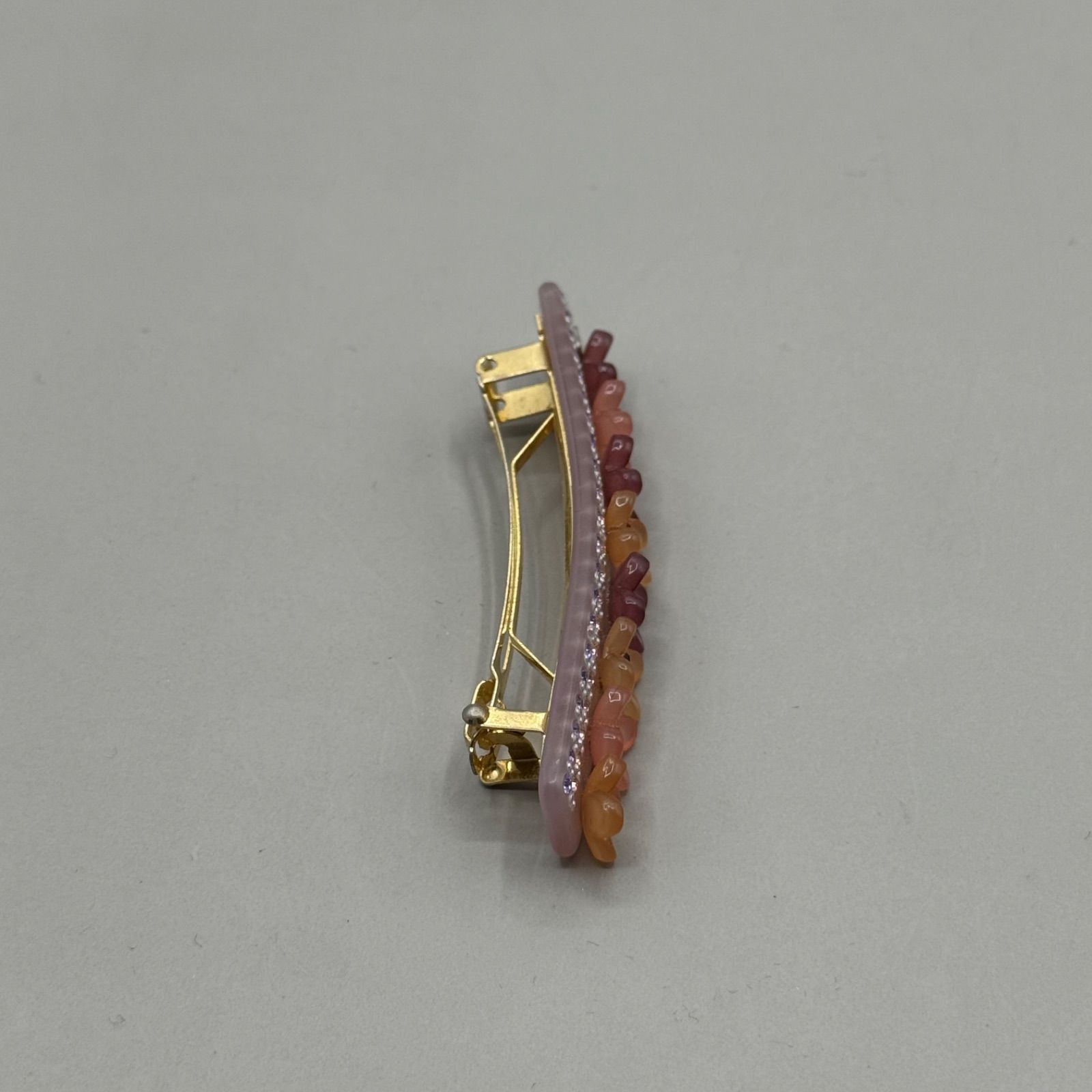 美品 ALEXANDRE DE PARIS アレクサンドルドゥパリ バレッタ カメリア