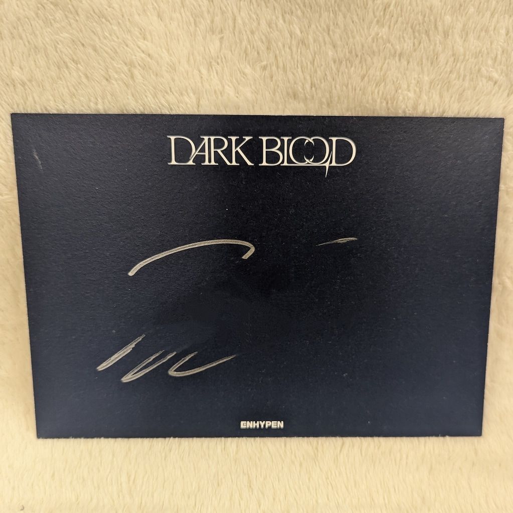 enhypen darkblood 直筆 全員サイン　ポストカード enhypen darkblood 直筆 全員サイン ポストカード ENHYPEN [DARK BLOOD