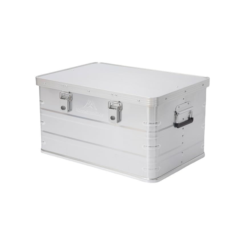 迅速に発送 20 Lアルミコンテナボックス｜キャンプ収納 車載 アウトドア 防災用収納ケース｜アルミマグネシウム合金製｜頑丈＆スタッキング ｜複数サイズ展開あり 216 a 402 b
