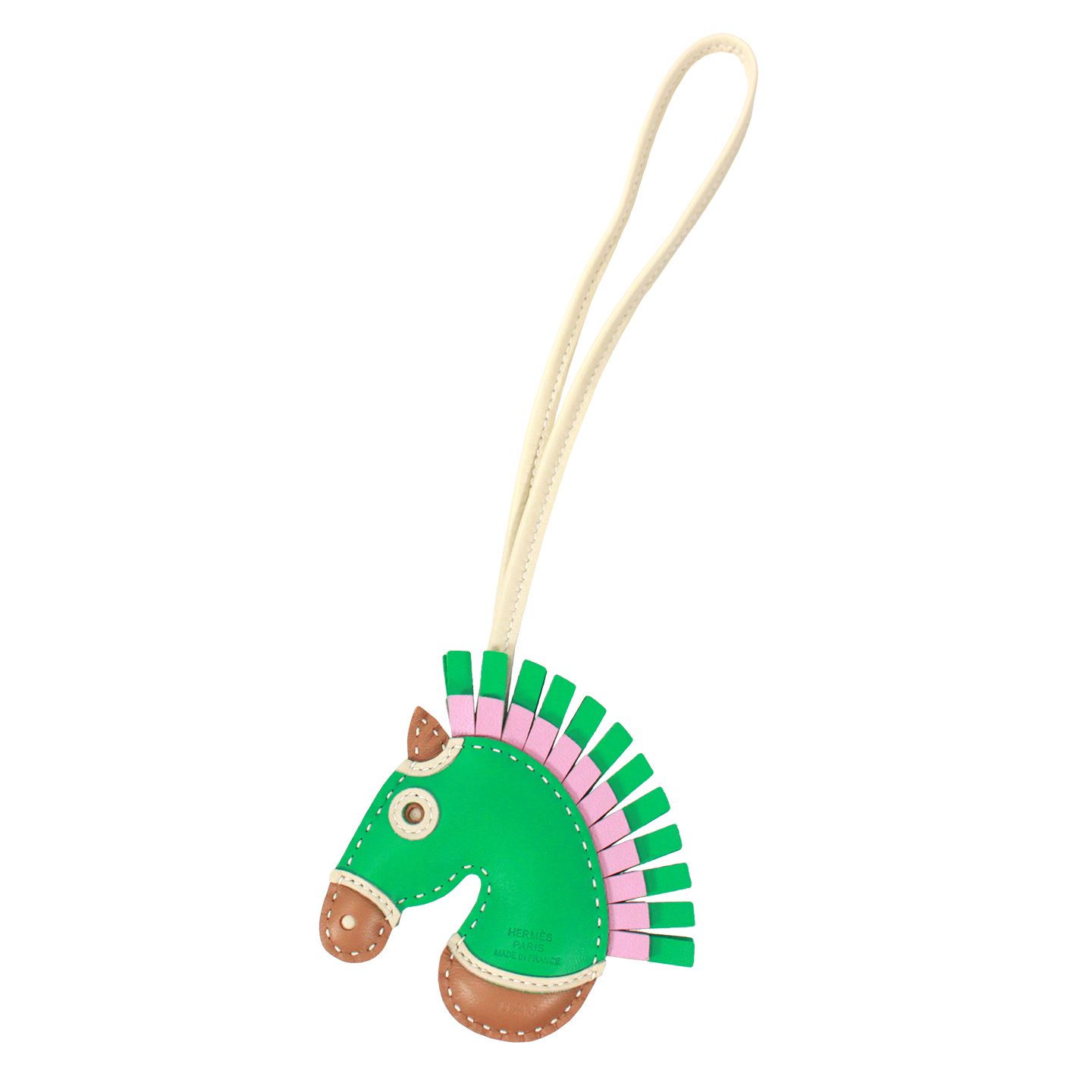 HERMES エルメス ジージーカマイユ チャーム アニョーミロ グリーン