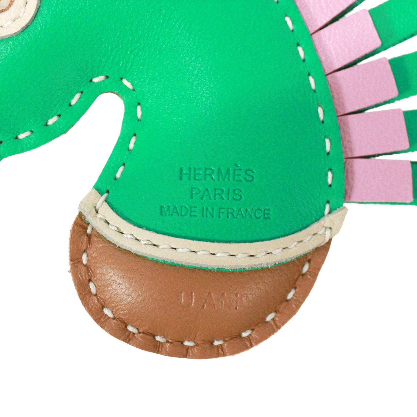 HERMES エルメス ジージーカマイユ チャーム アニョーミロ グリーン