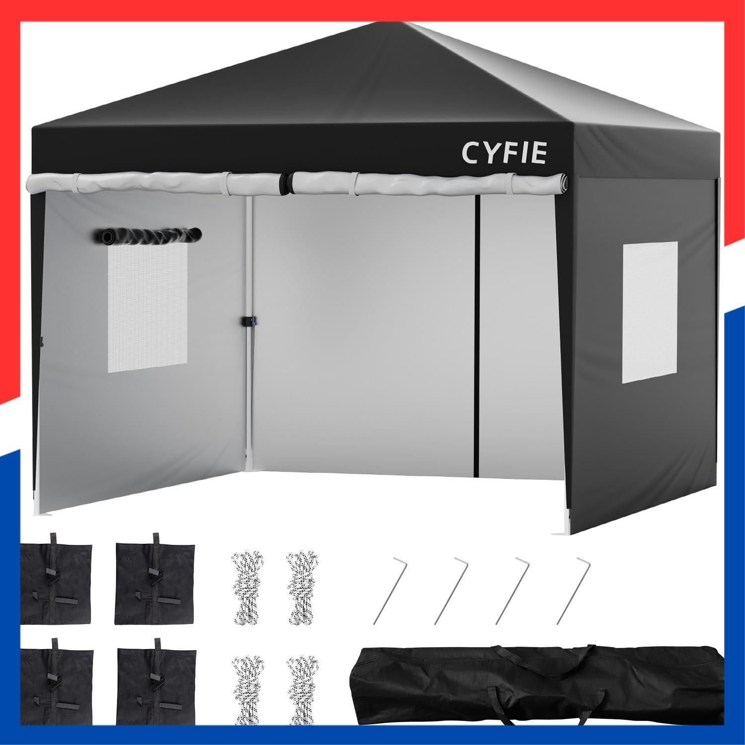 人気商品】網戸付き ワンタッチタープ 3段階調節 UVカット 横幕/サイド