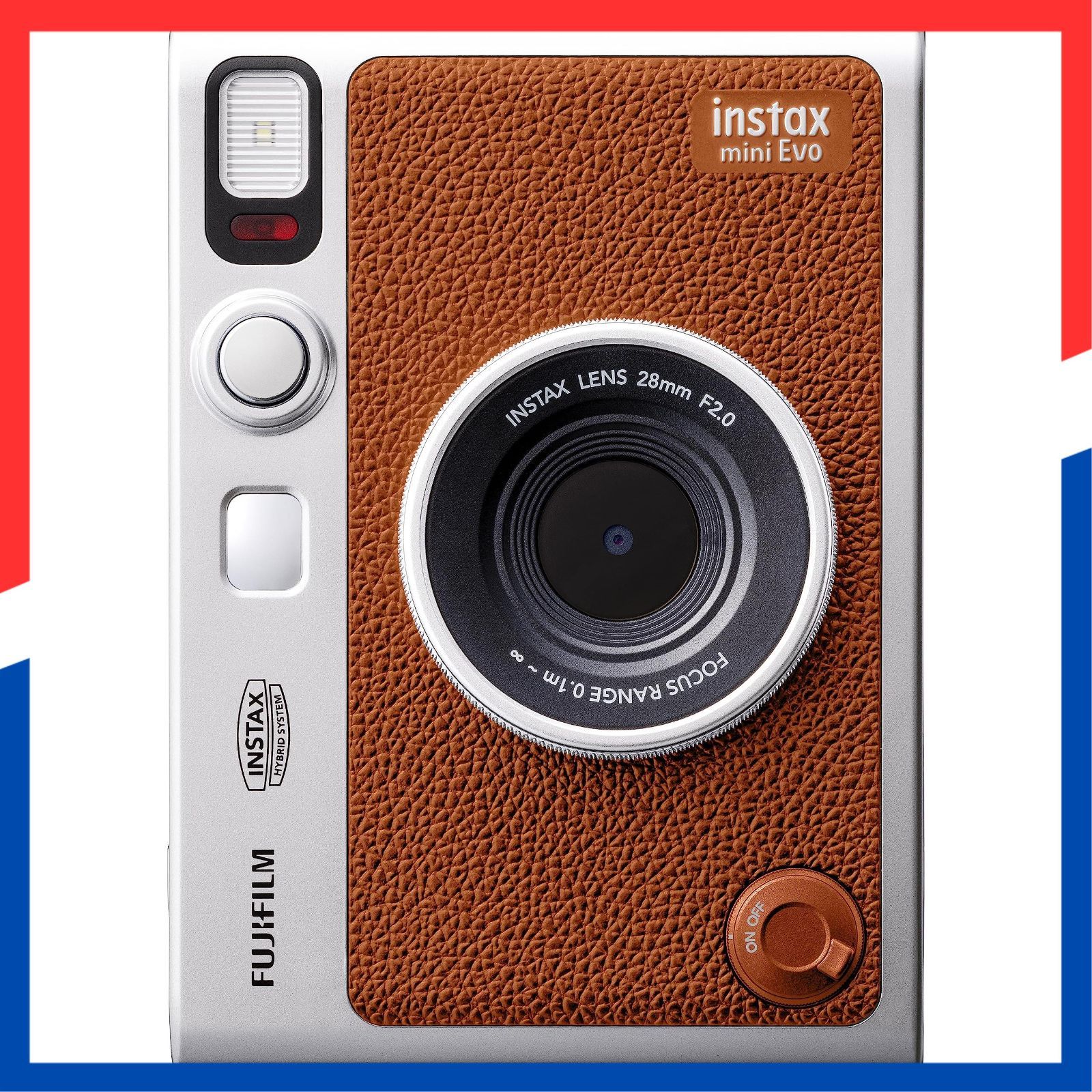 在庫処分 Evo ハイブリッドインスタントカメラ インスタントカメラ|スマホプリンター|デジタルカメラ instax チェキ mini お年玉ギフト ブラウン INS プレゼント 富士フイルム FUJIFILM BRO