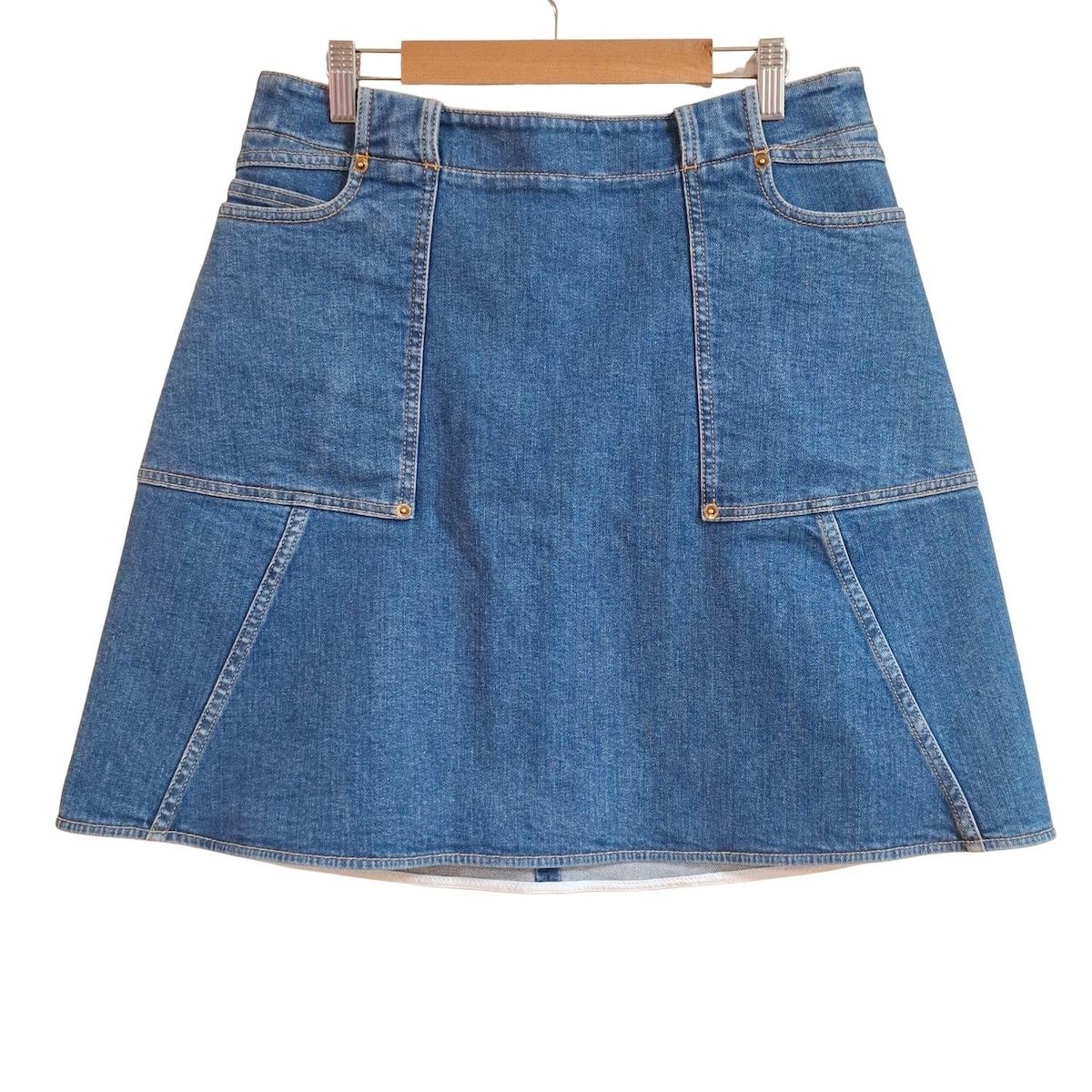 ルイヴィトン　デニム 膝丈スカート LOUIS VUITTON(ルイヴィトン) スカート サイズ40 M レディース