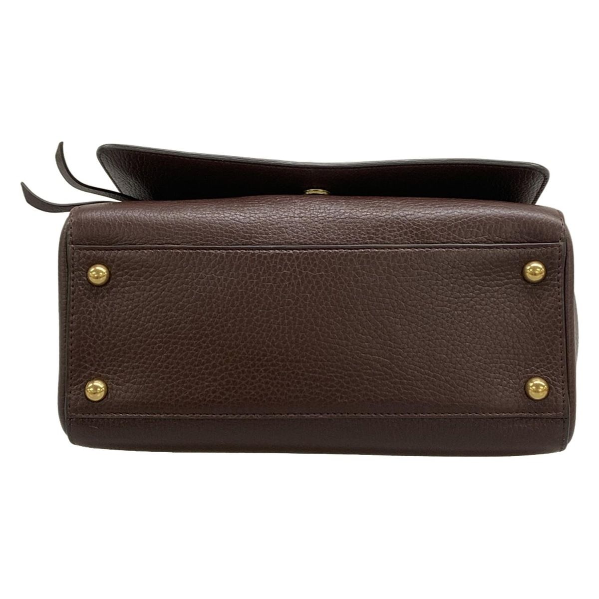 【美品✨】J&Mデヴィッドソン ハンドバッグ クロコ型押し ダークブラウン 未使用品】J&M DAVIDSON ジェイアンドエムデヴィッドソン 本革 クロコ