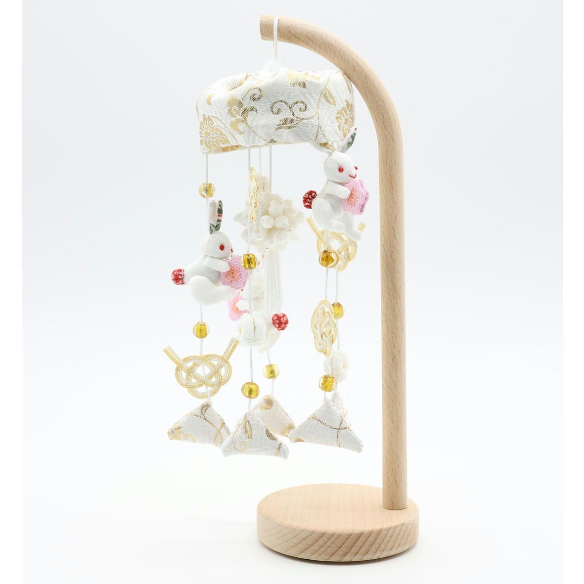 さげもん　つるし飾り つるし雛 吊るし飾り 吊るし飾り つるし雛 つるし飾り さげもん 【はく五連 極小】 スタンド