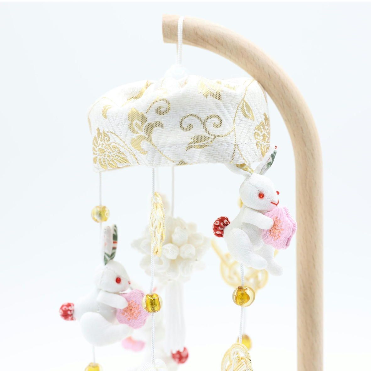 吊るし飾り つるし雛 つるし飾り さげもん 【はく五連 極小】 スタンド