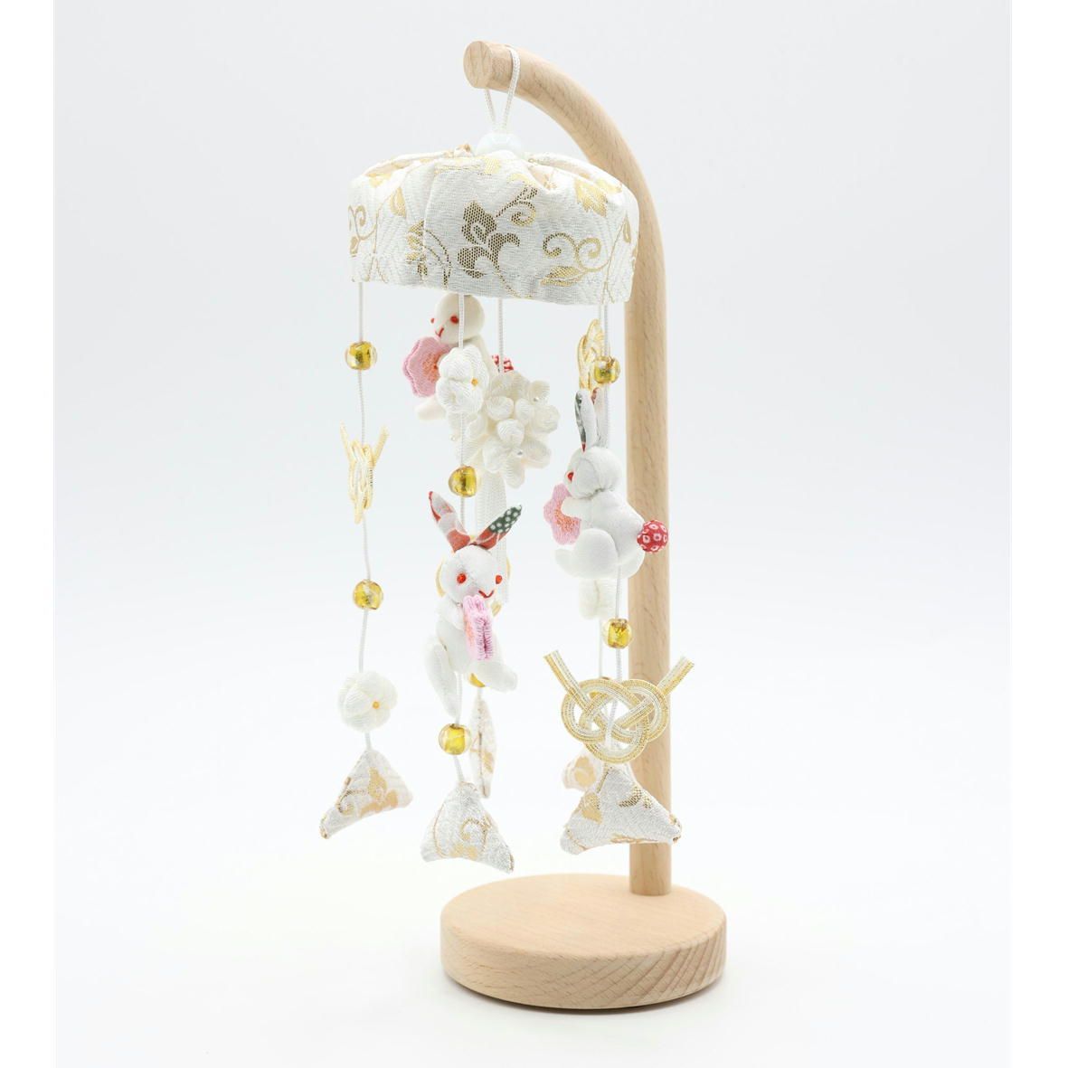 吊るし飾り つるし雛 つるし飾り さげもん 【はく五連 極小】 スタンド