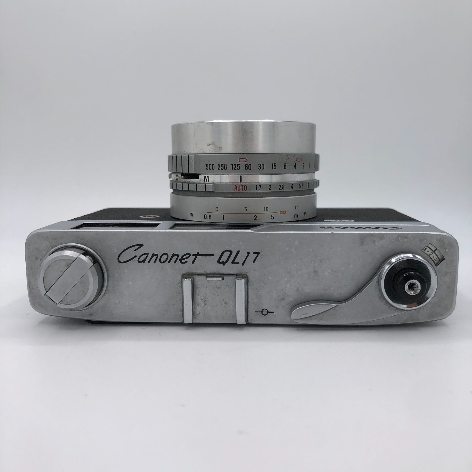 ジャンク】キヤノン Canon Canonet QL17 45mm F1.7 巻き上げ不動 電池