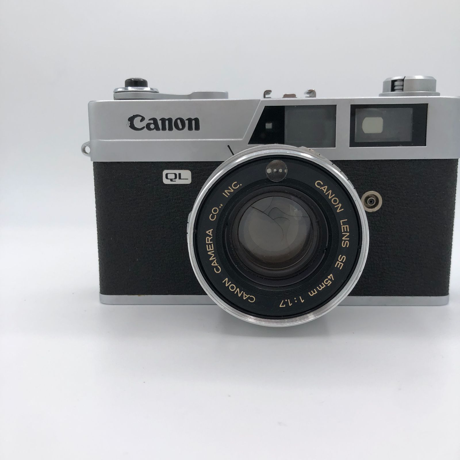 ジャンク】キヤノン Canon Canonet QL17 45mm F1.7 巻き上げ不動 電池