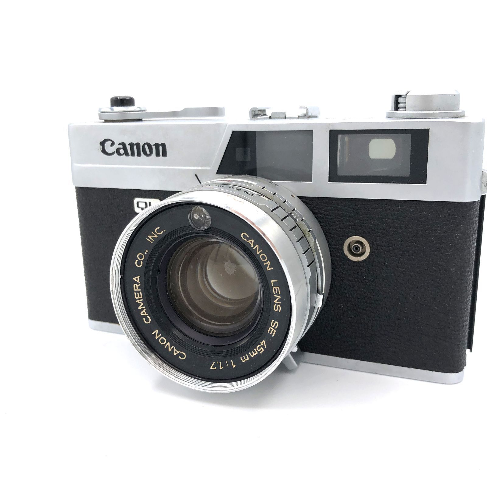 ジャンク】キヤノン Canon Canonet QL17 45mm F1.7 巻き上げ不動 電池