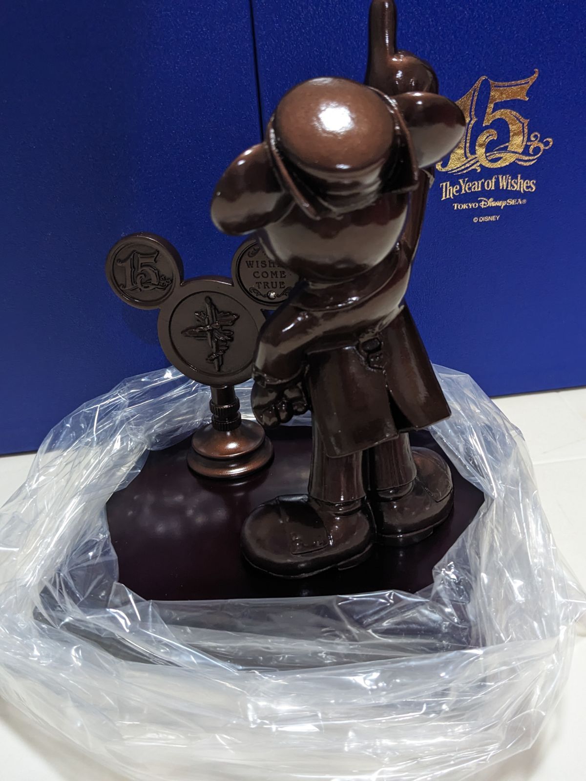希少レア東京ディズニーシー15周年ミッキーマウスブロンズ風フィギュア