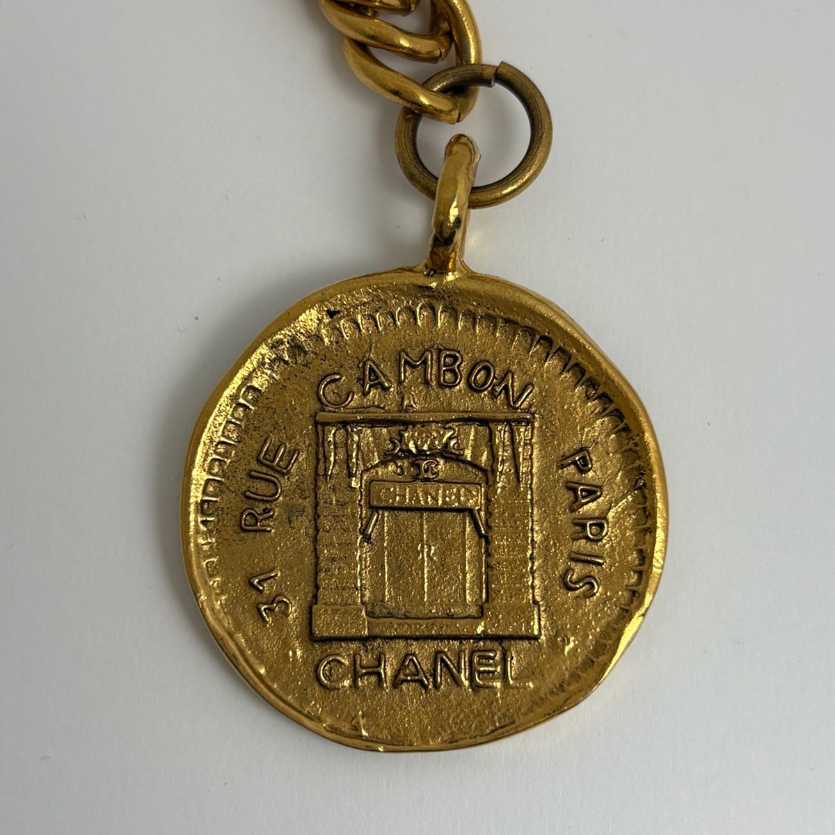 シャネル CHANEL ココマーク チェーン ブレスレット ロゴ コイン 