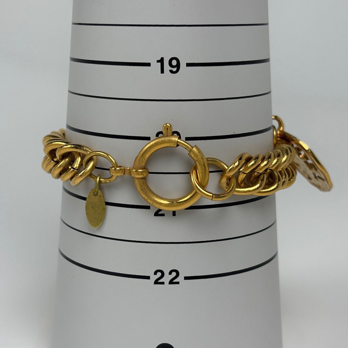 シャネル CHANEL ロゴ チャーム ブレスレット 腕輪 チェーン ココ