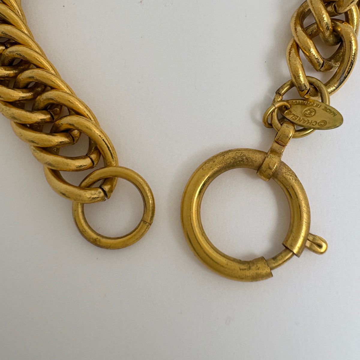 シャネル CHANEL ロゴ チャーム ブレスレット 腕輪 チェーン ココ