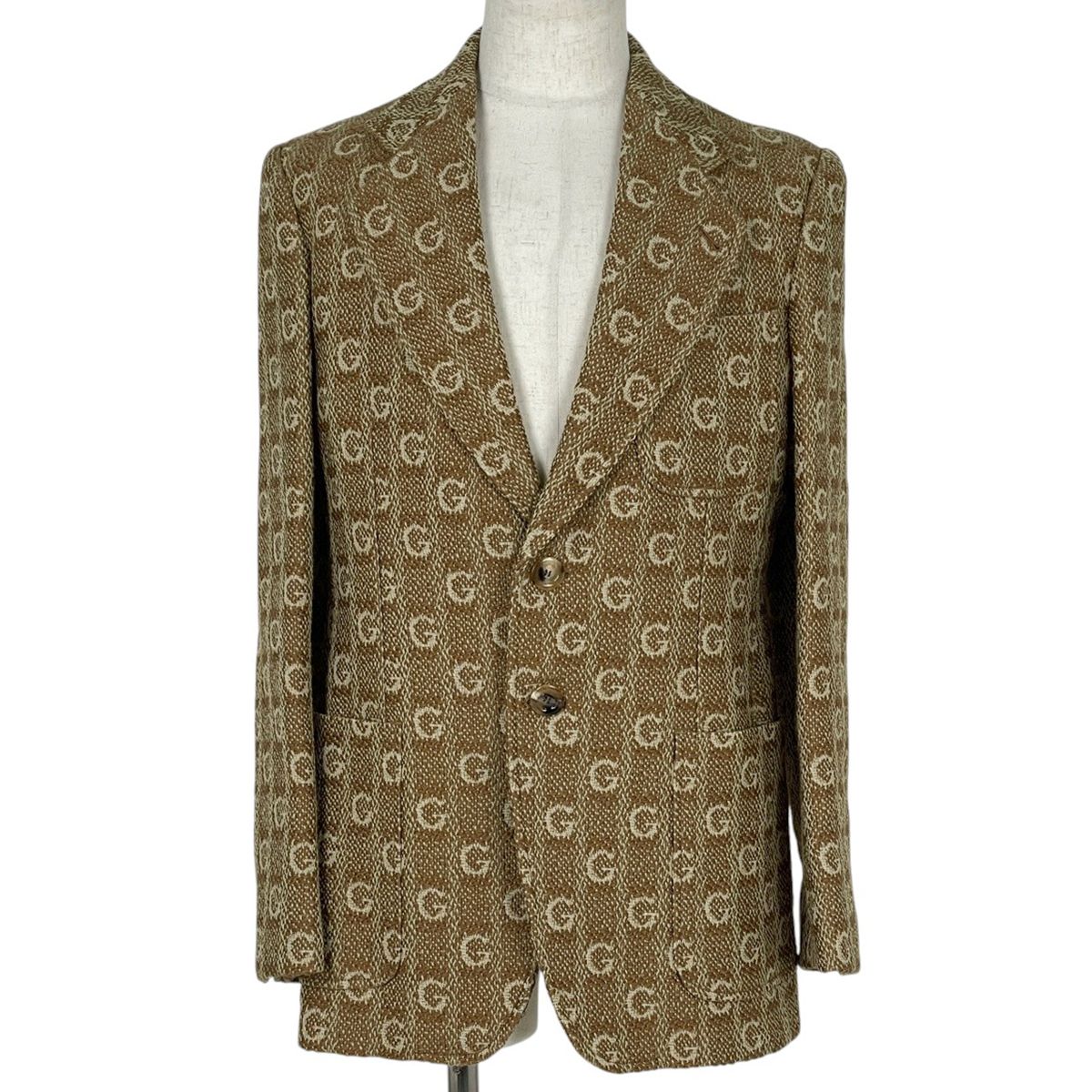 グッチ GUCCI Gロゴ テーラードジャケット 総柄 アウター テーラード