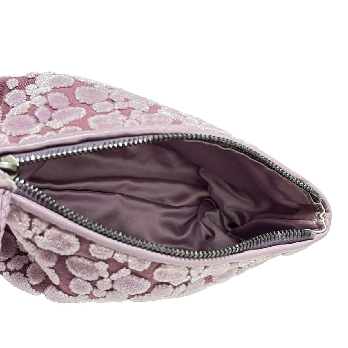 BOTTEGA VENETA(ボッテガヴェネタ) ポーチ - パープル バタフライ(蝶