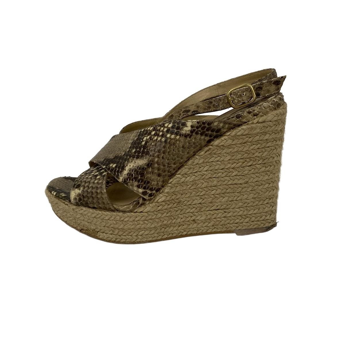 PELLICO(ペリーコ) サンダル 37 レディース - ベージュ×ライトブラウン