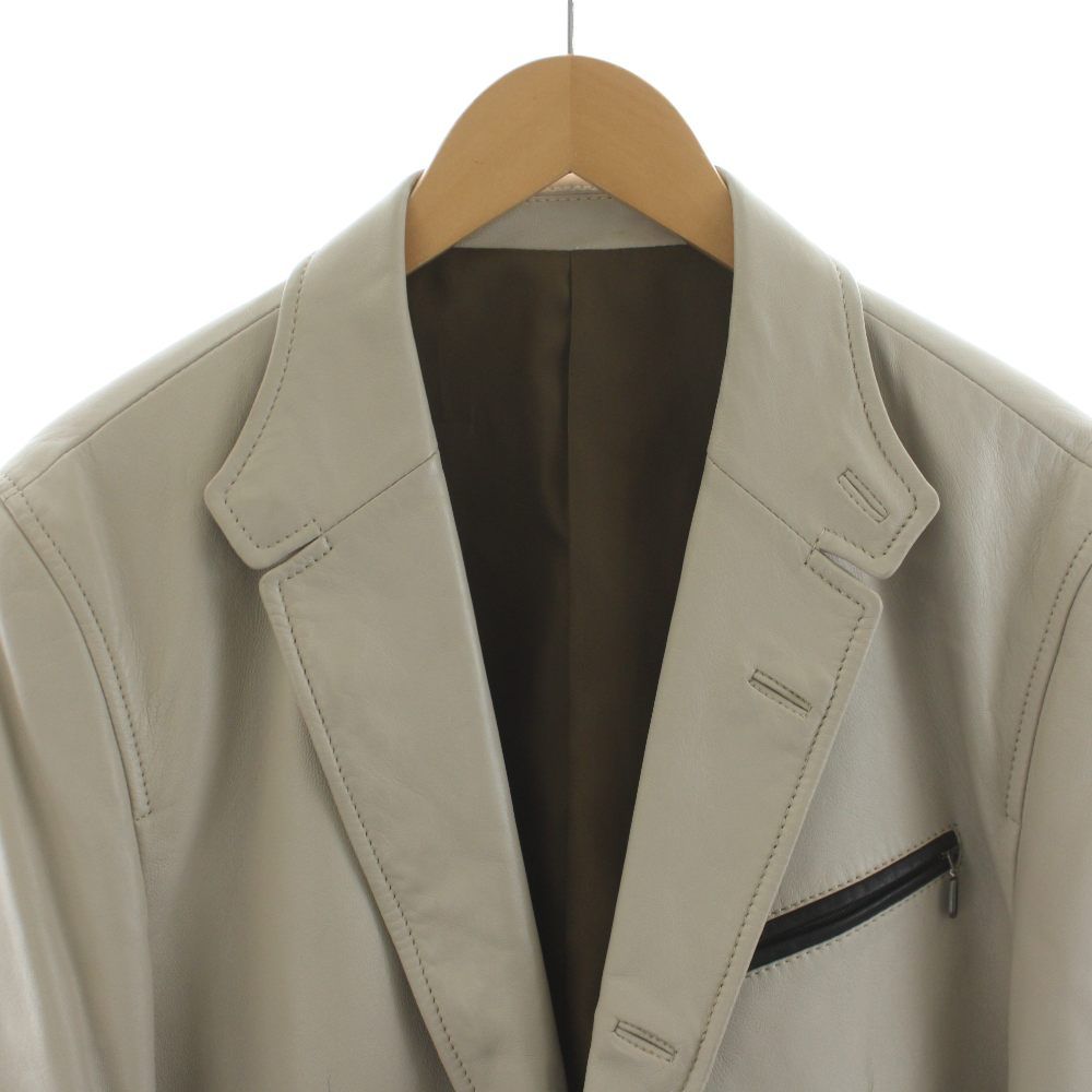 ジーステージ G-STAGE テーラードジャケット ラムレザー 羊革 LL