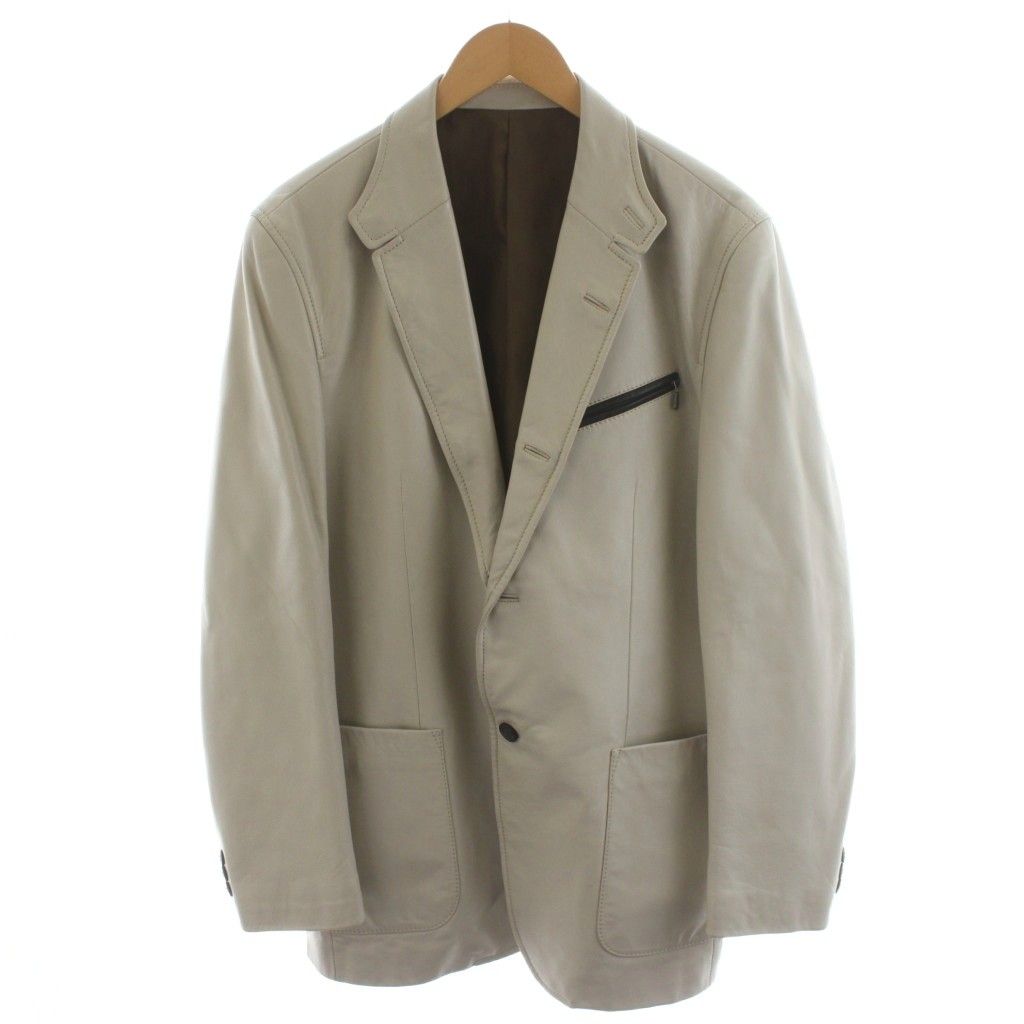 美品✨g-stage　ラムレザー　羊革　テーラードジャケット　aotake様 ジーステージ G-STAGE テーラードジャケット ラムレザー 羊革 LL