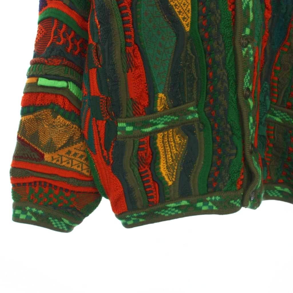 COOGI クージー カーディガン M COOGI クージー 3Dニットカーディガン 長袖 ウール M 緑 /KH - メルカリ