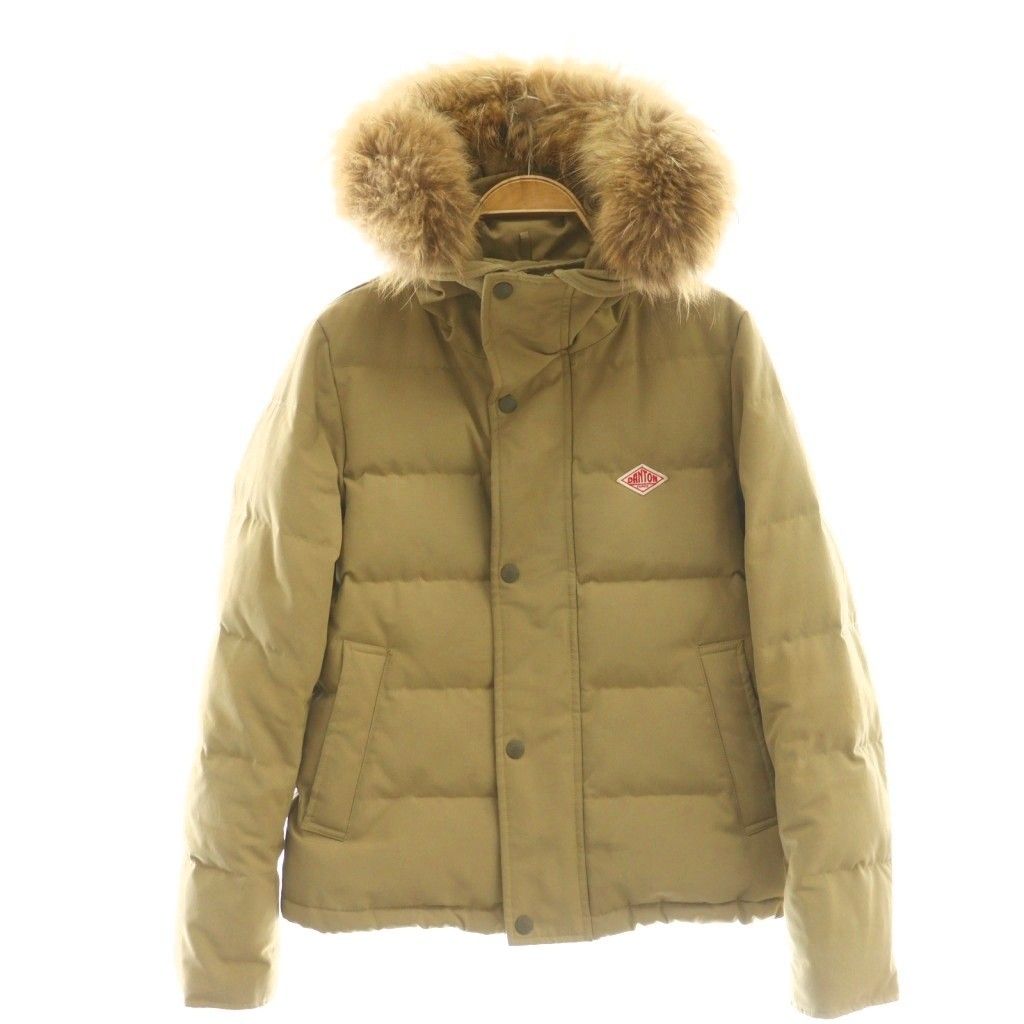 ダントン DANTON FAUX FUR HOODED DOWN JACKET ダウンジャケット