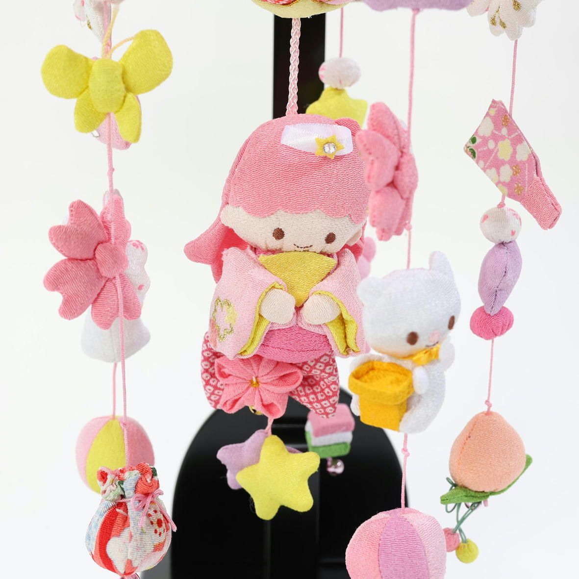 吊るし飾り つるし雛 つるし飾り さげもん 【星姫五連】 スタンド 飾り