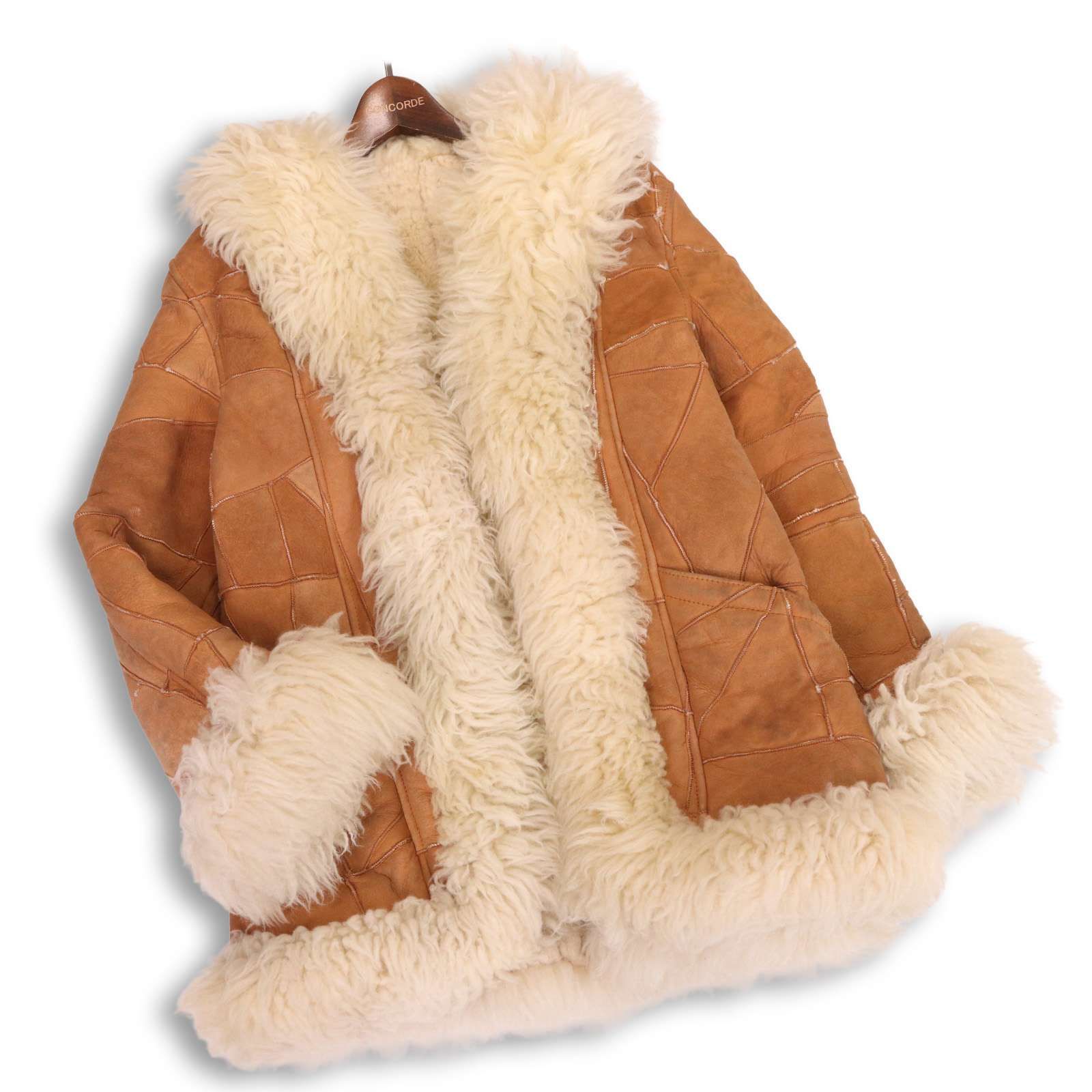 レディースブランド 秋冬 羊毛皮♪ パッチワーク リアル ムートン