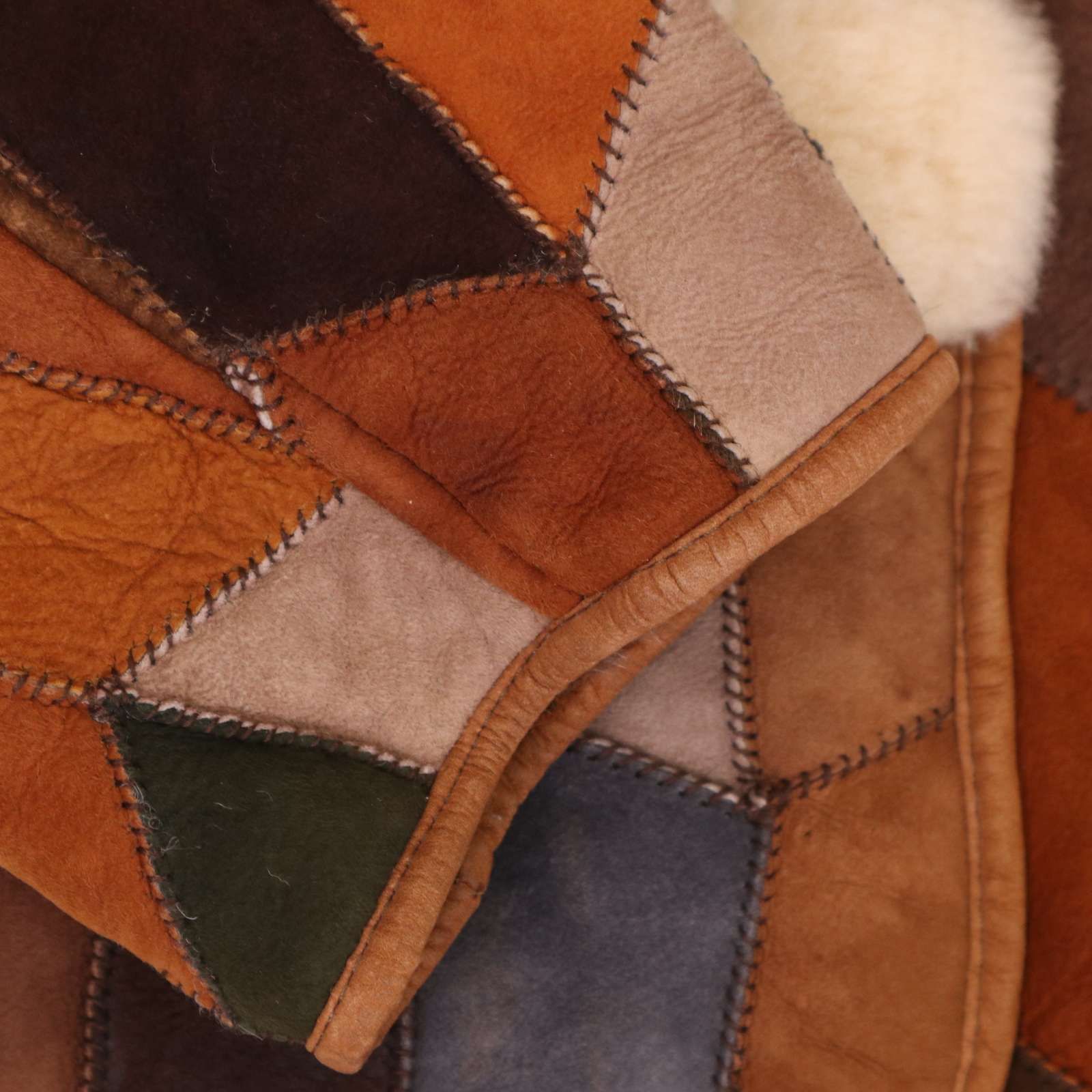 レディースブランド 秋冬 羊革♪ ボア リアル ムートン パッチワーク