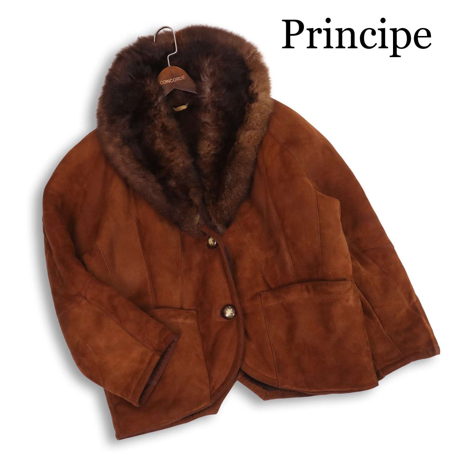 イタリア製☆ principe プリンチペ 秋冬 羊革 リアル ムートン 