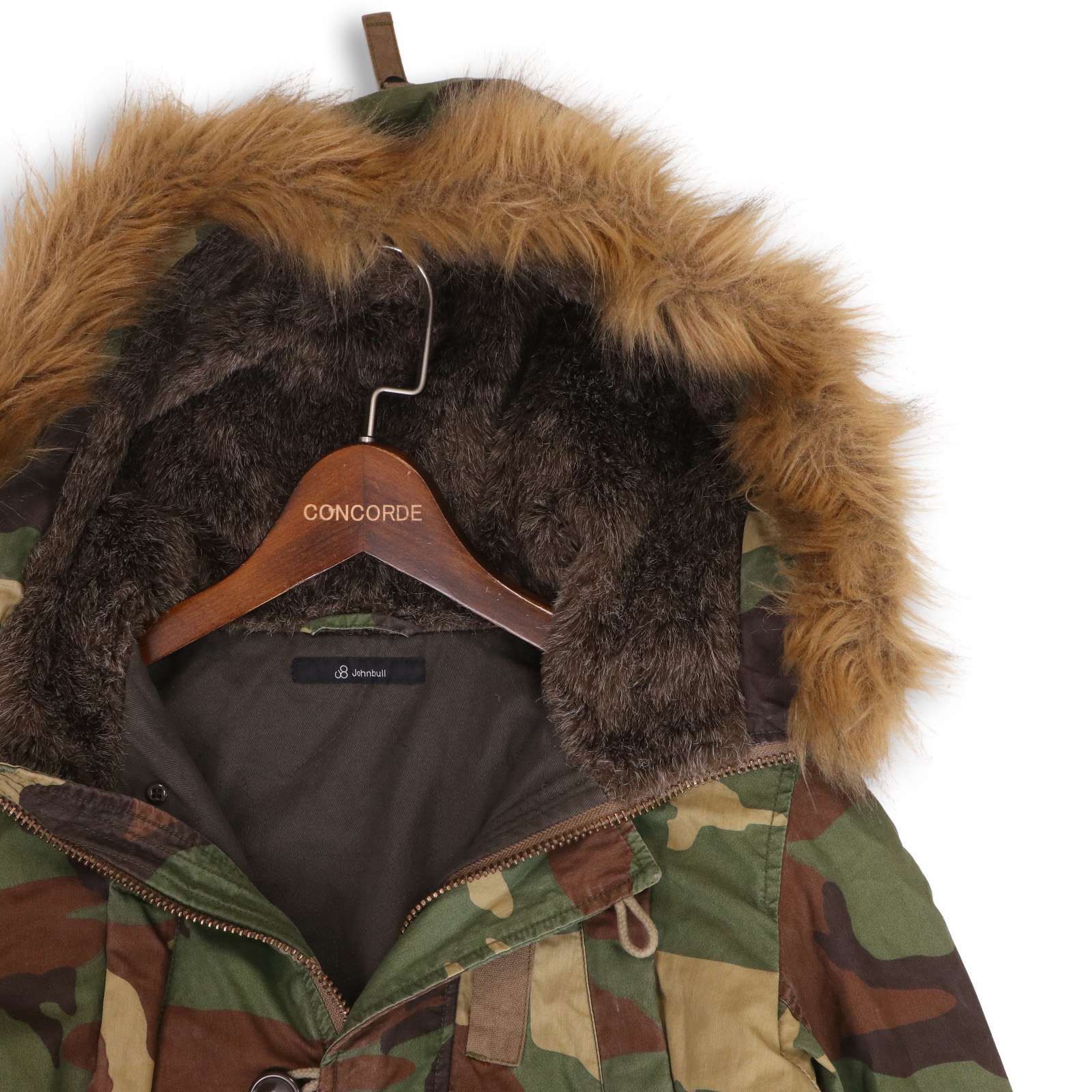 Johnbull ジョンブル 秋冬 ファー☆ 迷彩 カモフラ柄 中綿 N-3B