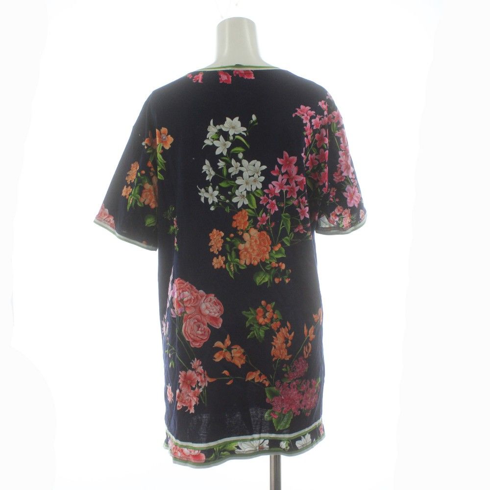 レオナール LEONARD FASHION Tシャツ カットソー チュニック 半袖 花柄