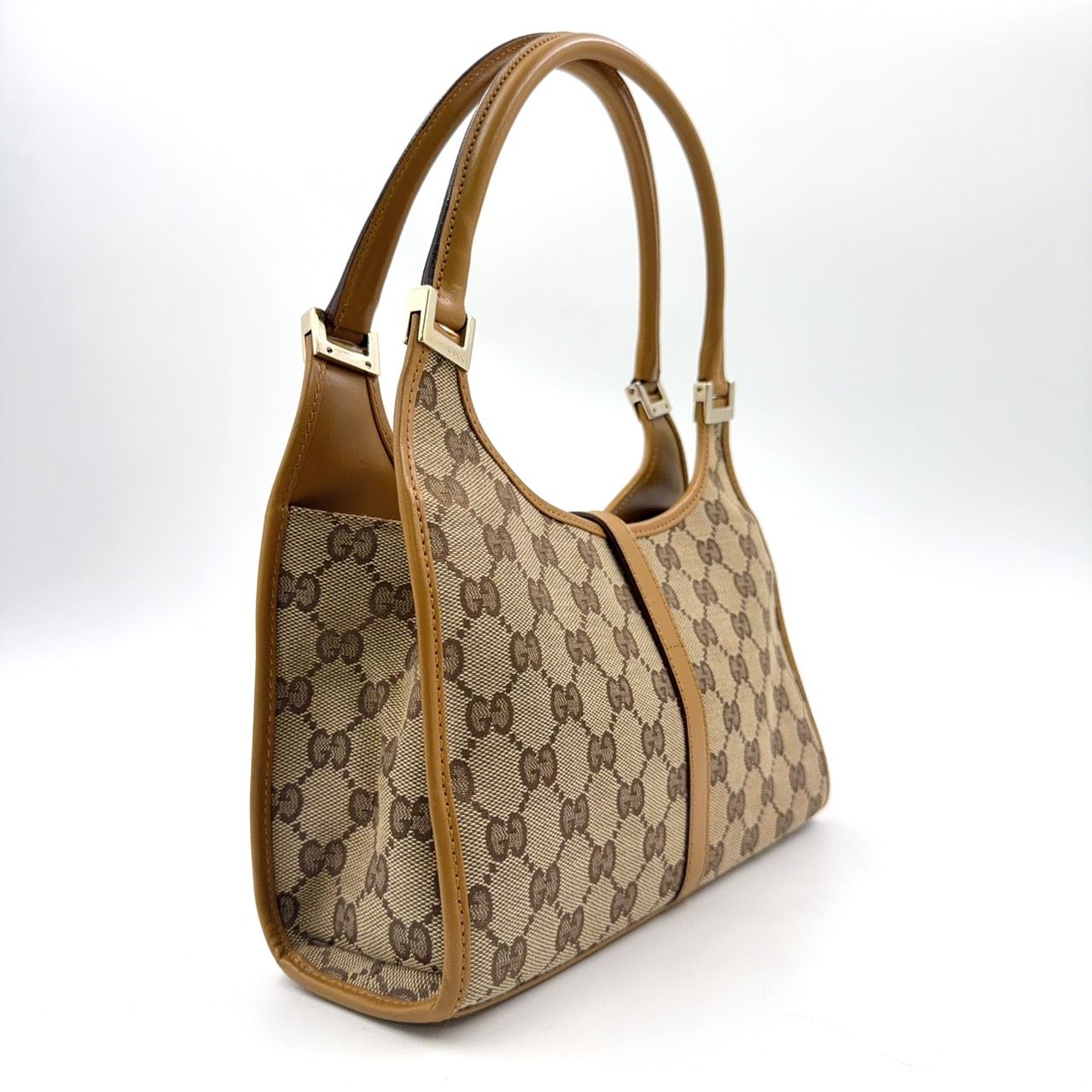 GUCCI GGキャンバス ジャッキー キャンバス ベージュ×ライトブラウン  