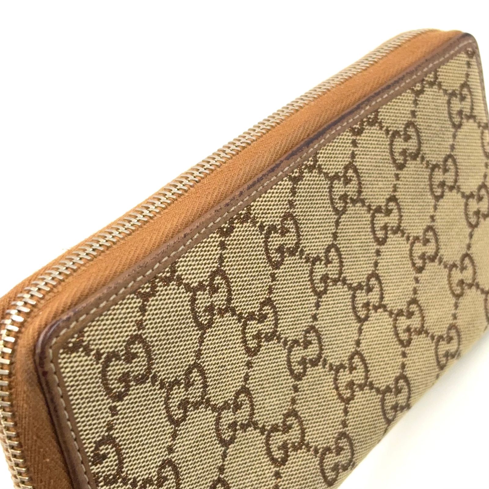 GUCCI GGキャンバス 長財布 ベージュ/ブラウン GUCCI グッチ 長財布 GGスプリーム キャンバス ベージュ/ブラウン