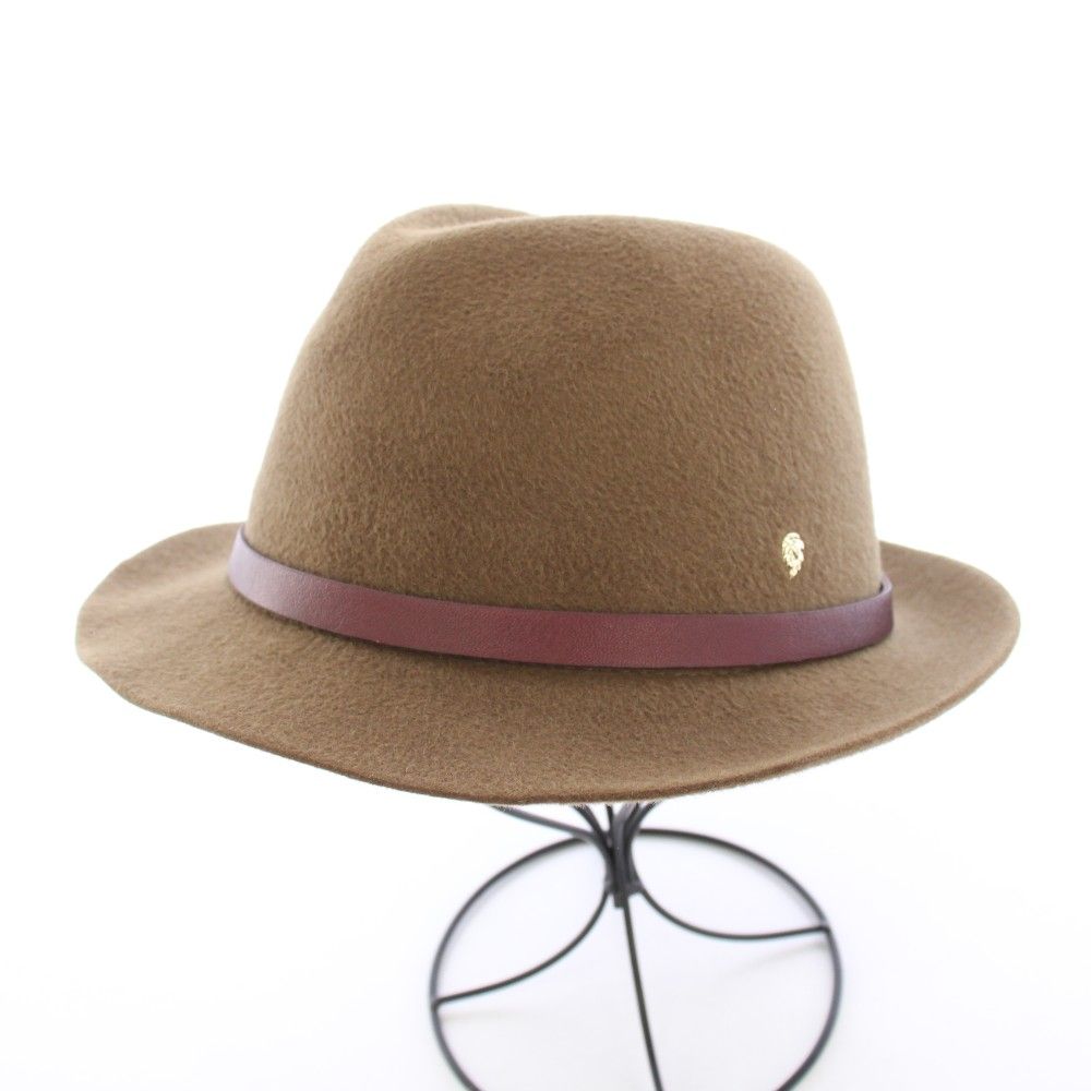 ヘレンカミンスキー HELEN KAMINSKI 中折れハット 帽子 ウール レザー