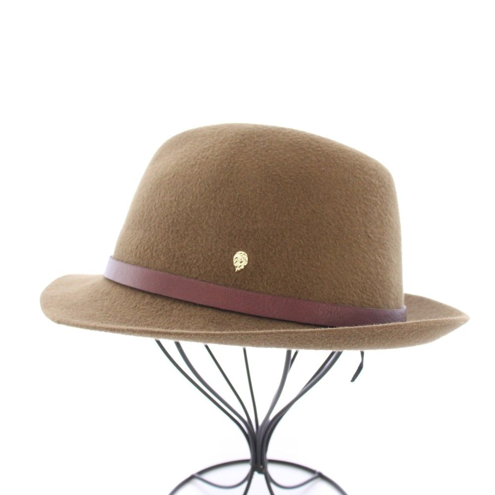 ヘレンカミンスキー HELEN KAMINSKI 中折れハット 帽子 ウール レザー