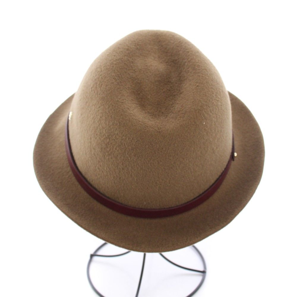 ヘレンカミンスキー HELEN KAMINSKI 中折れハット 帽子 ウール レザー