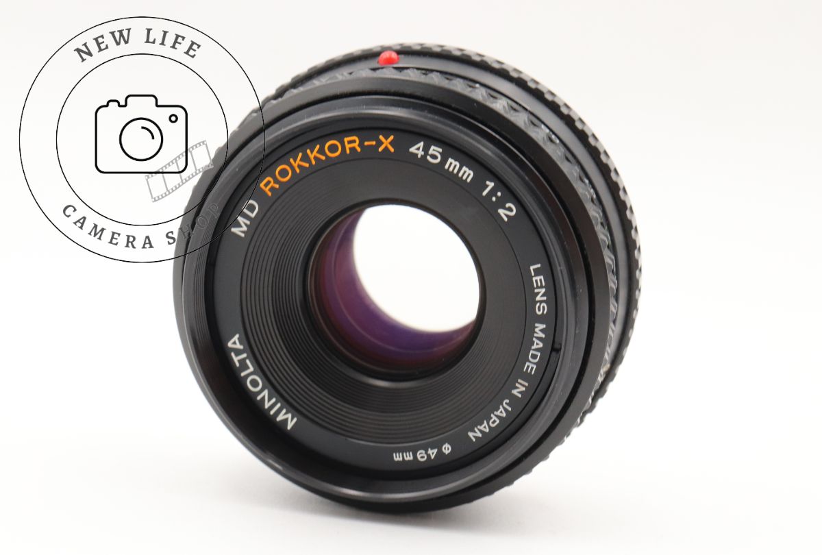 良上品☆Minolta MD ROKKOR-X 45mm F2 MDマウント ミノルタ 単焦点