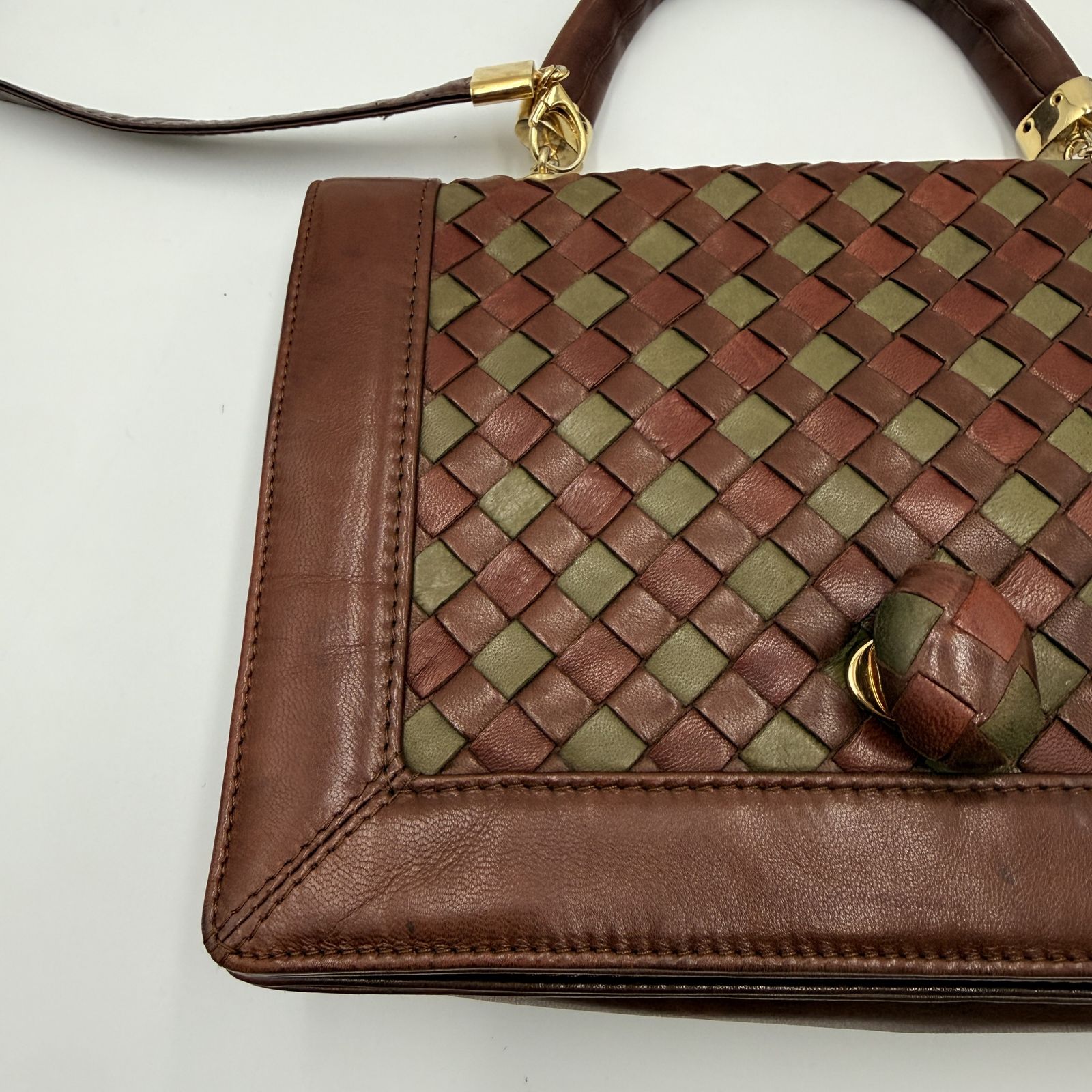 ボッテガヴェネタ 旧ロゴ ハンドバッグ ショルダー 2way ゴールド金具