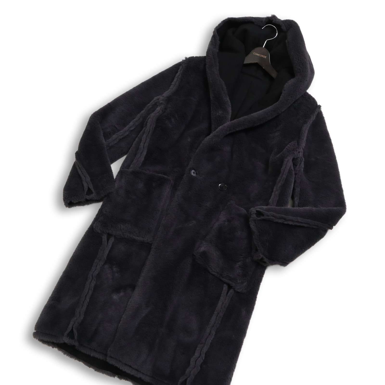 NOID. BLACK ノーアイディー 秋冬2way リバーシブル☆ フーデッド ボア