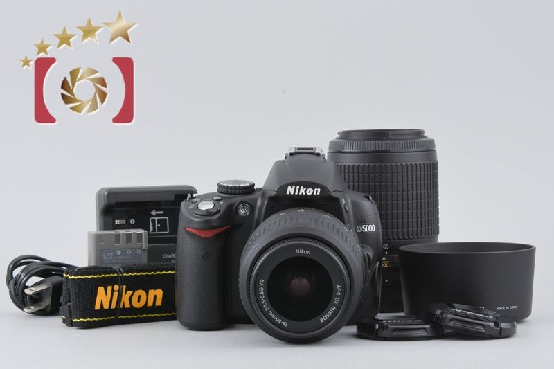 中古】Nikon ニコン D5000 ダブルズームレンズキット シャッター回数 